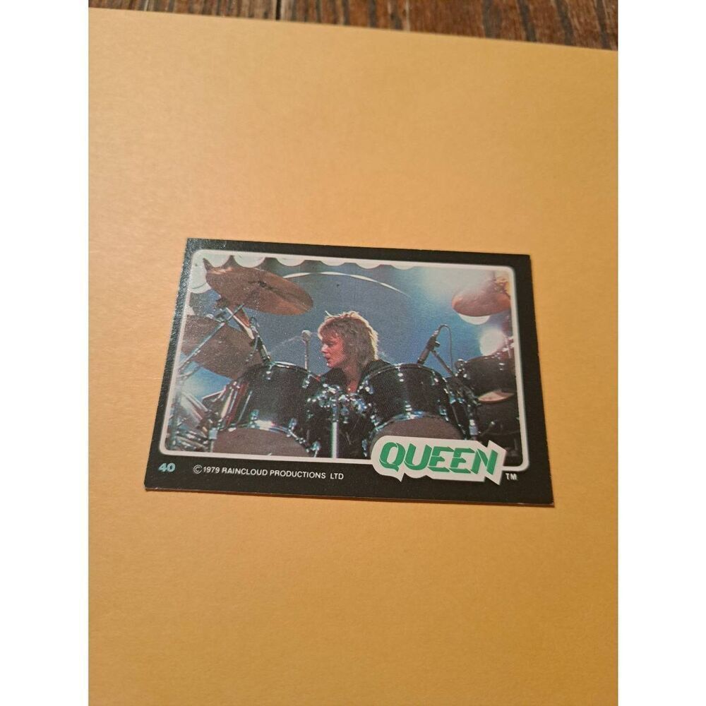 Vintage 1979 Raincloud Productions Queen Trading Card #40 Rock Band Memorabilia